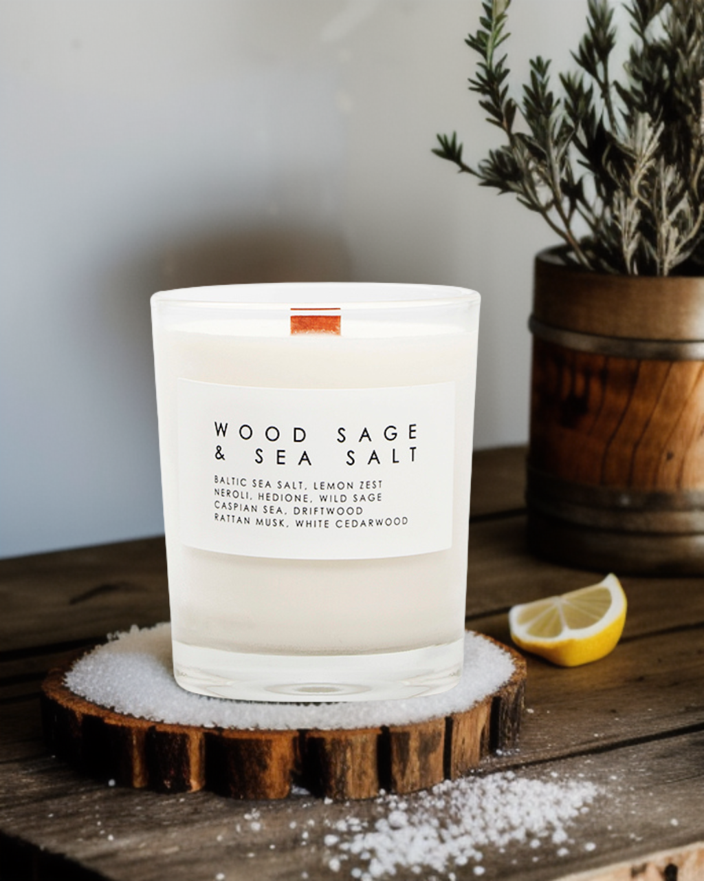 Wood Sage & Sea Salt (Jo Malone Type) - 7oz Glass Candle *Limited Release*