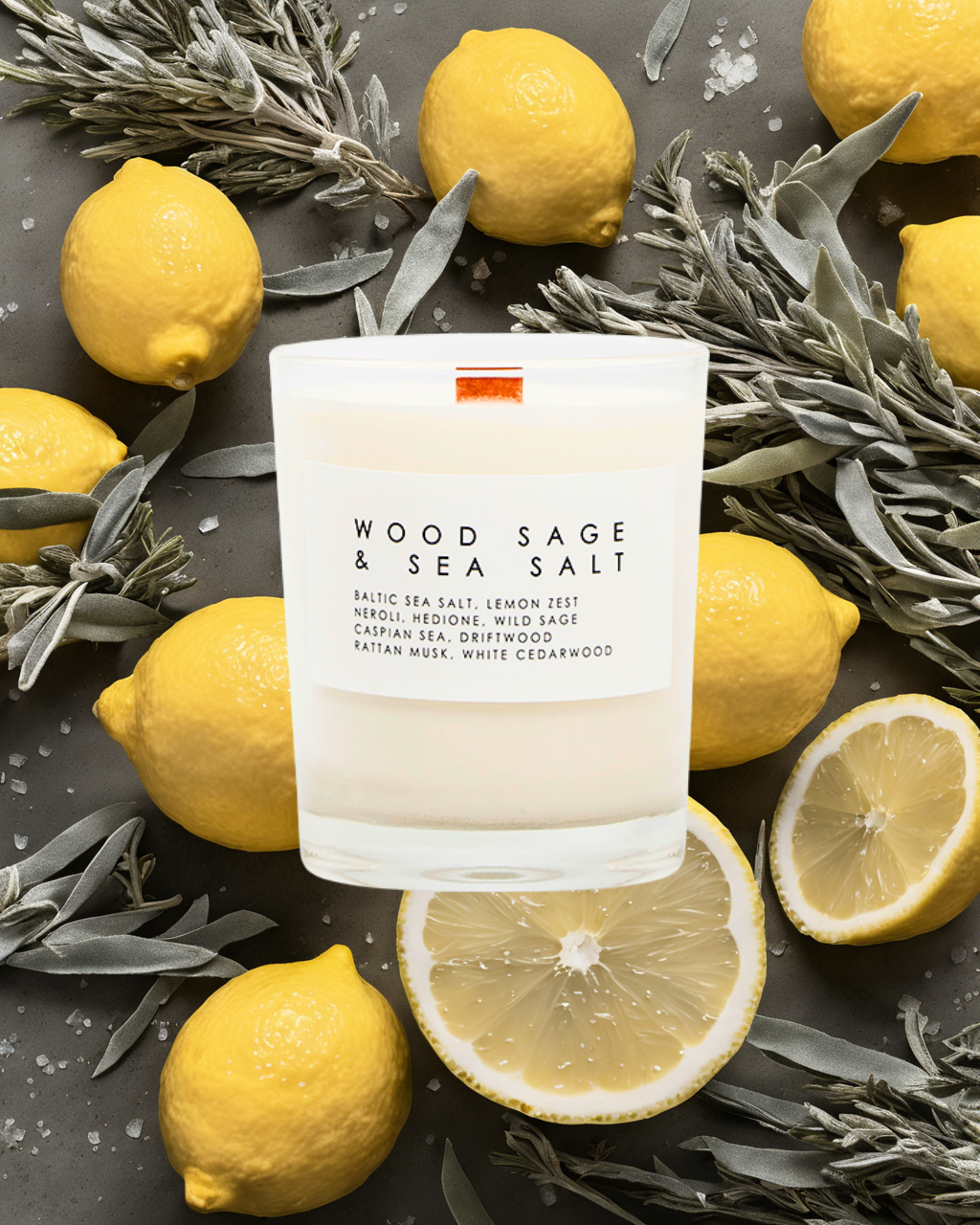 Wood Sage & Sea Salt (Jo Malone Type) - 7oz Glass Candle *Limited Release*